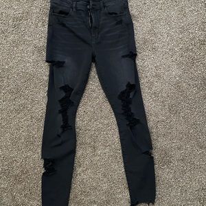 Black American eagle jeans